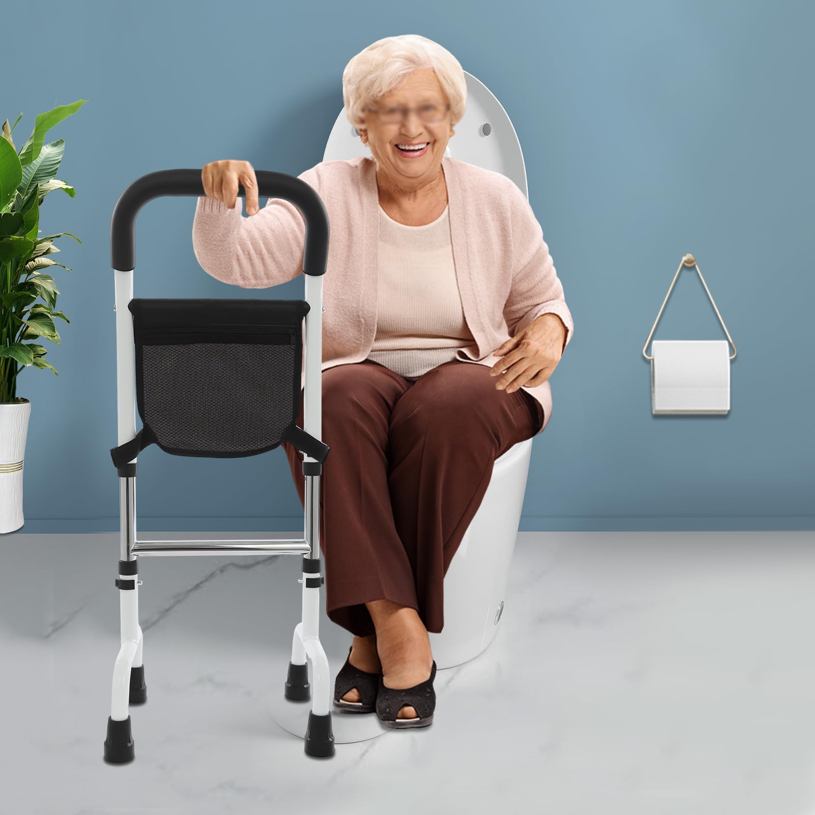 Ayuda para levantarse para personas mayores, altura ajustable, ayuda para levantarse de la cama, sofá, inodoro, con pies antideslizantes para personas mayores, discapacitados, adultos
