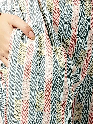 Image of MIRCHI FASHION Women's Straight Fit Fancy Rayon Jaipuri Foil Printed Kurta Set with Plazzo Pant