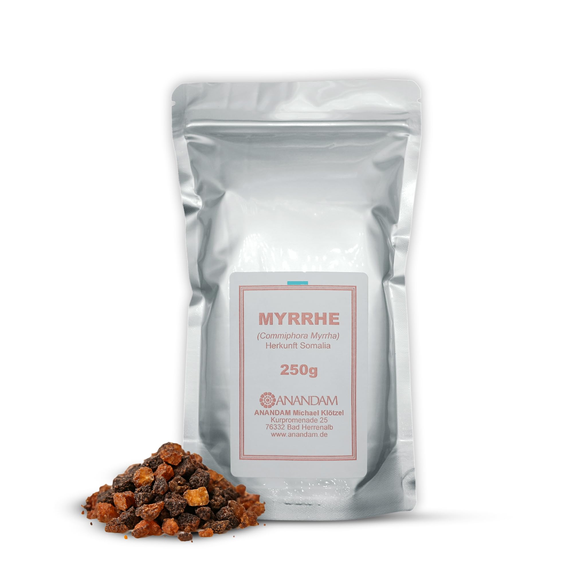 250g Myrrhe Harz – 100% Naturharz (Commiphora Myrrha) aus Somalia – Aromatisches Räucherharz für Rituale, Meditation, Reinigung & Aromatherapie – Premium Baumharz für vielerlei Anwendungen
