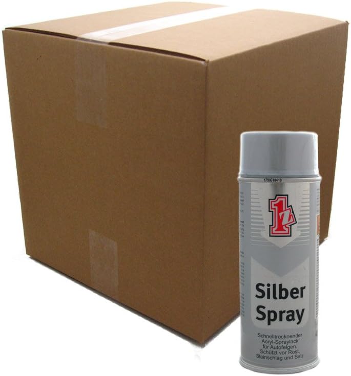 einszett 970331 Silver Spray Paint - 13.5 fl. oz., (Pack of 12)