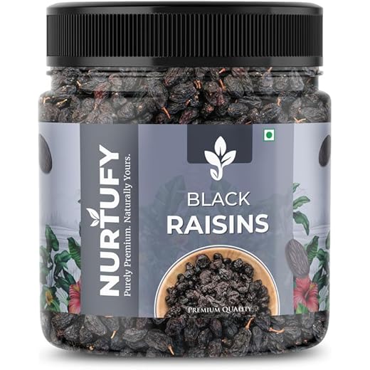 Nurtufy Black Raisins 500gm