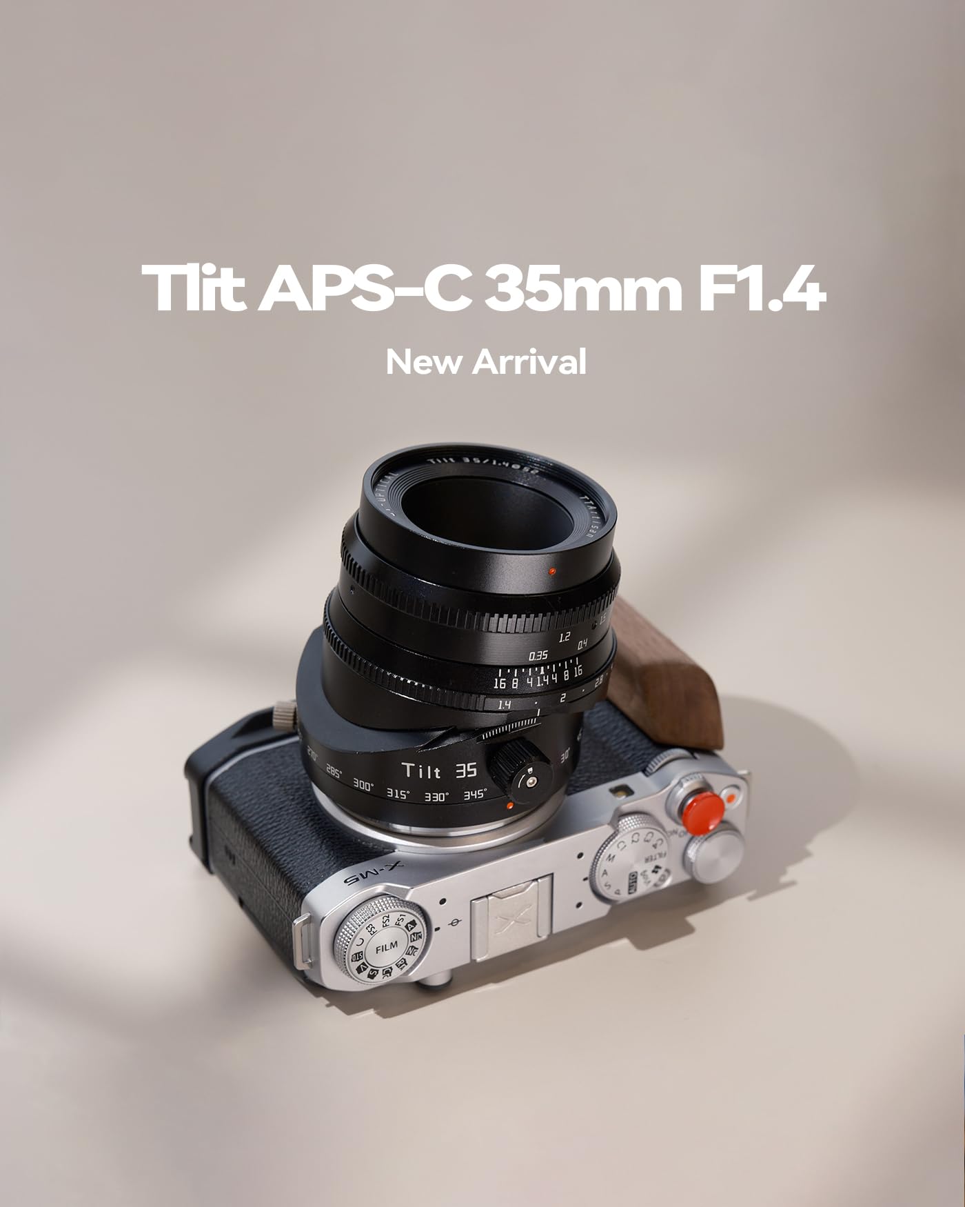 TTartisan Obiettivo tilt F1.4 APS-C da 35 mm per Fijifilm, grande apertura e messa a fuoco manuale, compatibile con fotocamera Fuji X-A1.X-A10.X-A2.X-A3.X-A5.X-A7;X-M1;X-H1.X-H2