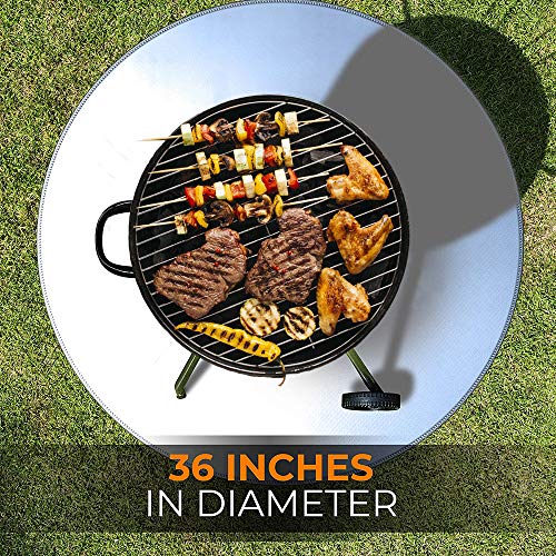 Hi!Sci Fire Pit Mat, Fire Resistant Mat, 36" Under Grill Mat, 3 Layers Outdoor Fireproof Fire Pit Pad, Deck Patio Protector For Wood Burning Fire Pit,Charcoal Grill & Bbq Smoker #TOP2