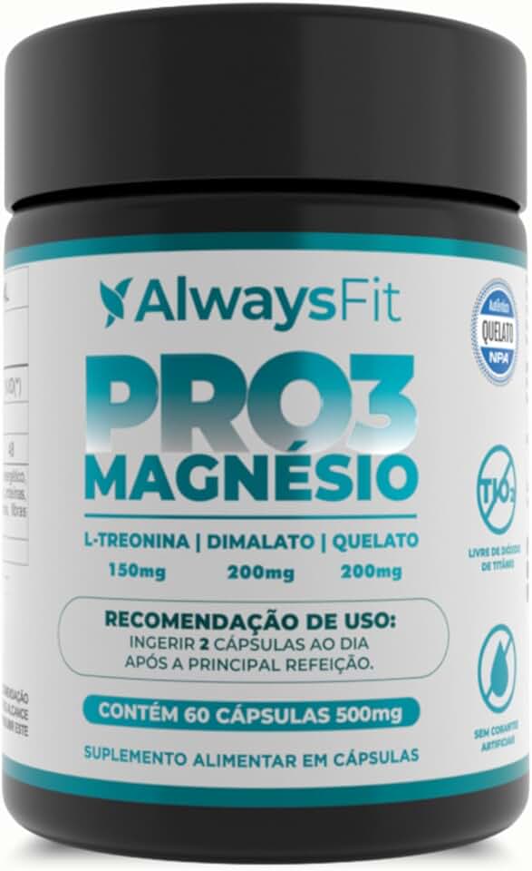 Pro3Magnésio Always Fit – Magnésio + L-Treonina, Quelato e Dimalato (1)
