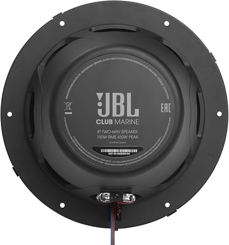 JBL Marine CLUB82 8 in / 20 cm 2-Way Coaxial Boat Speakers - 4