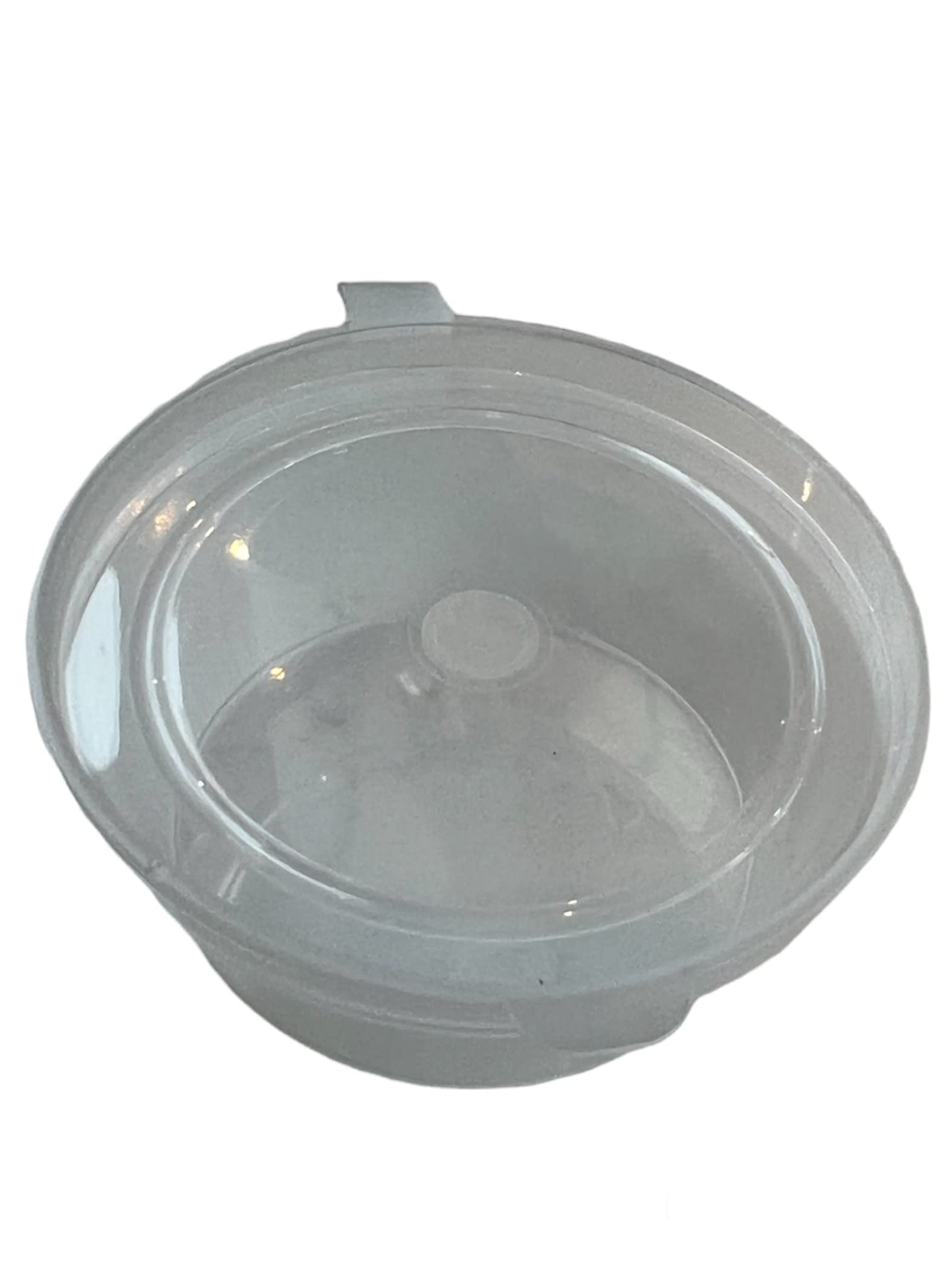 Buy 50 heavy duty disposable 1oz storage pots with hinged lids for