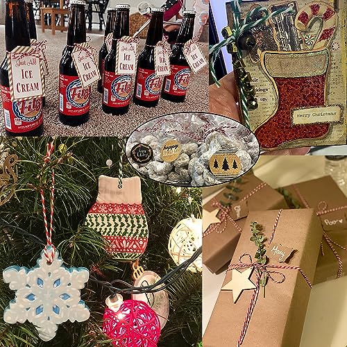 SORDIM Fio de algodão, corda de corda para padeiros de Natal de 1,80 m, cordão de barbante de Natal