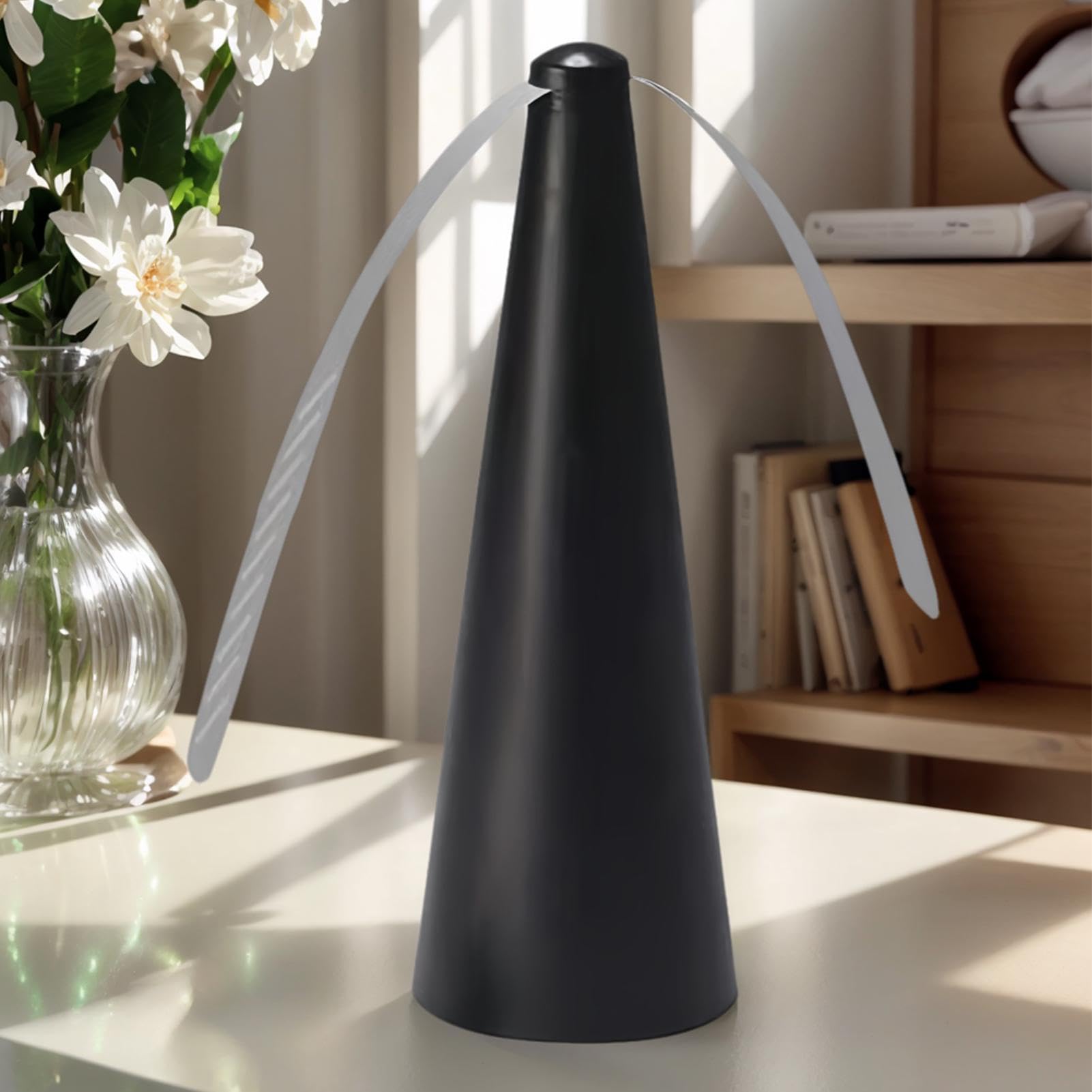 Rechargeable Fly Fan For Table, Portable Fly Spinner, 360-degree Protection
