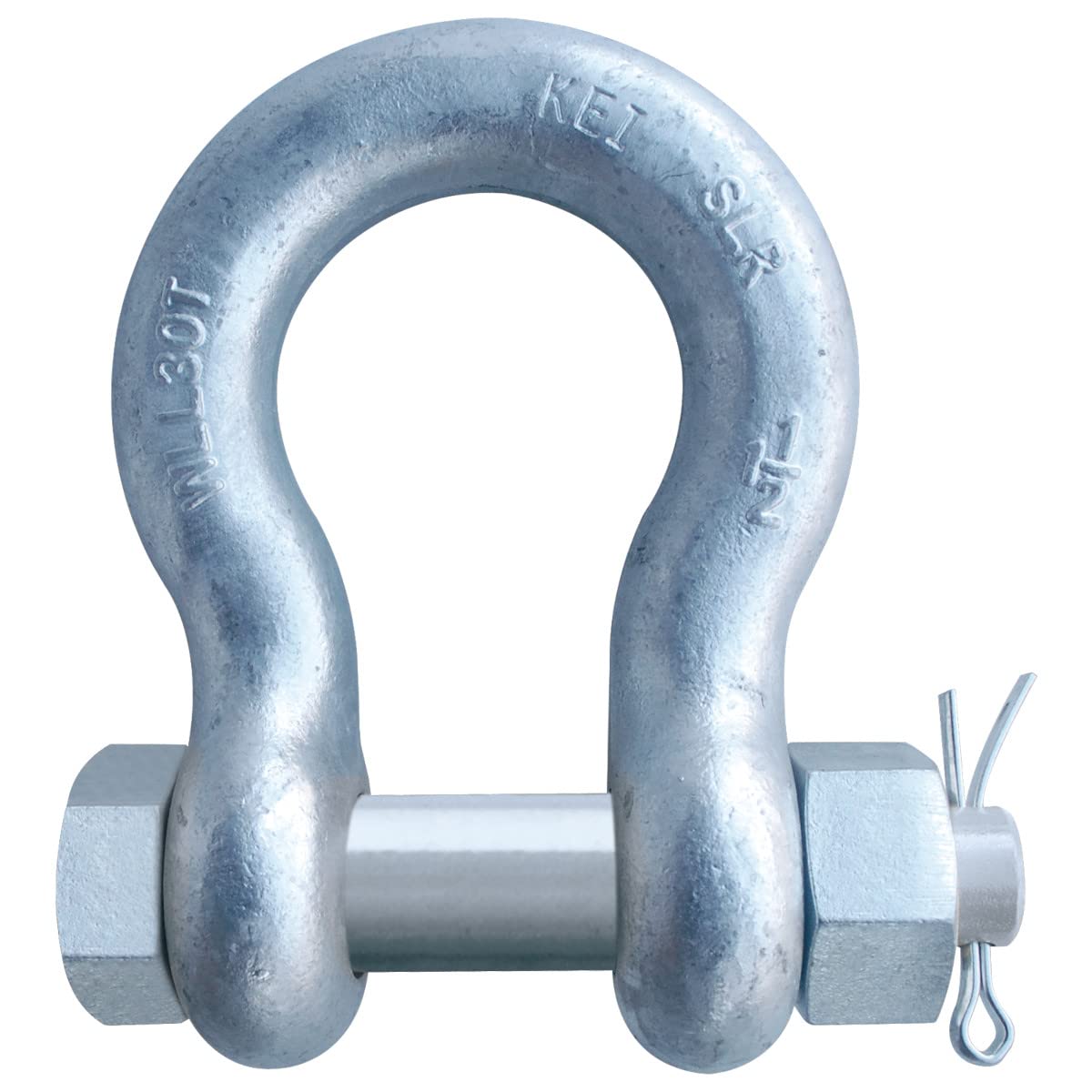 5/8" G2140 Grade 80 HDG Alloy Anchor Shackle Clevis Bolt Nut WLL 11000 LBS / 5 T Breaking Strength 55000 LBS