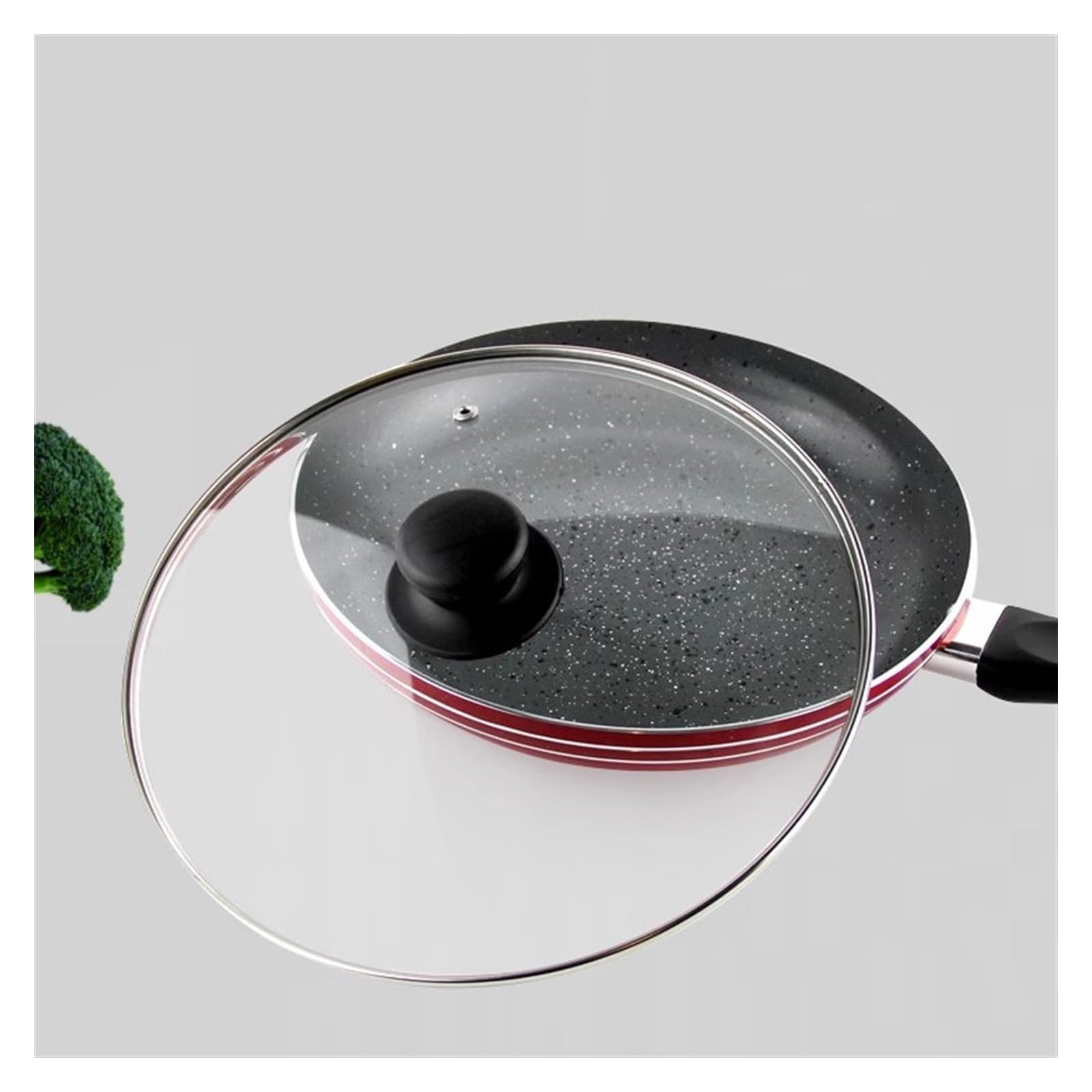 Tapas para ollas Tapas para sartenes de Vidrio Templado Bordes de Acero Inoxidable 9 tamaños Diferentes Manijas Suaves al Tacto Adecuadas para ollas y sartenes Ventilacio,One Color 26