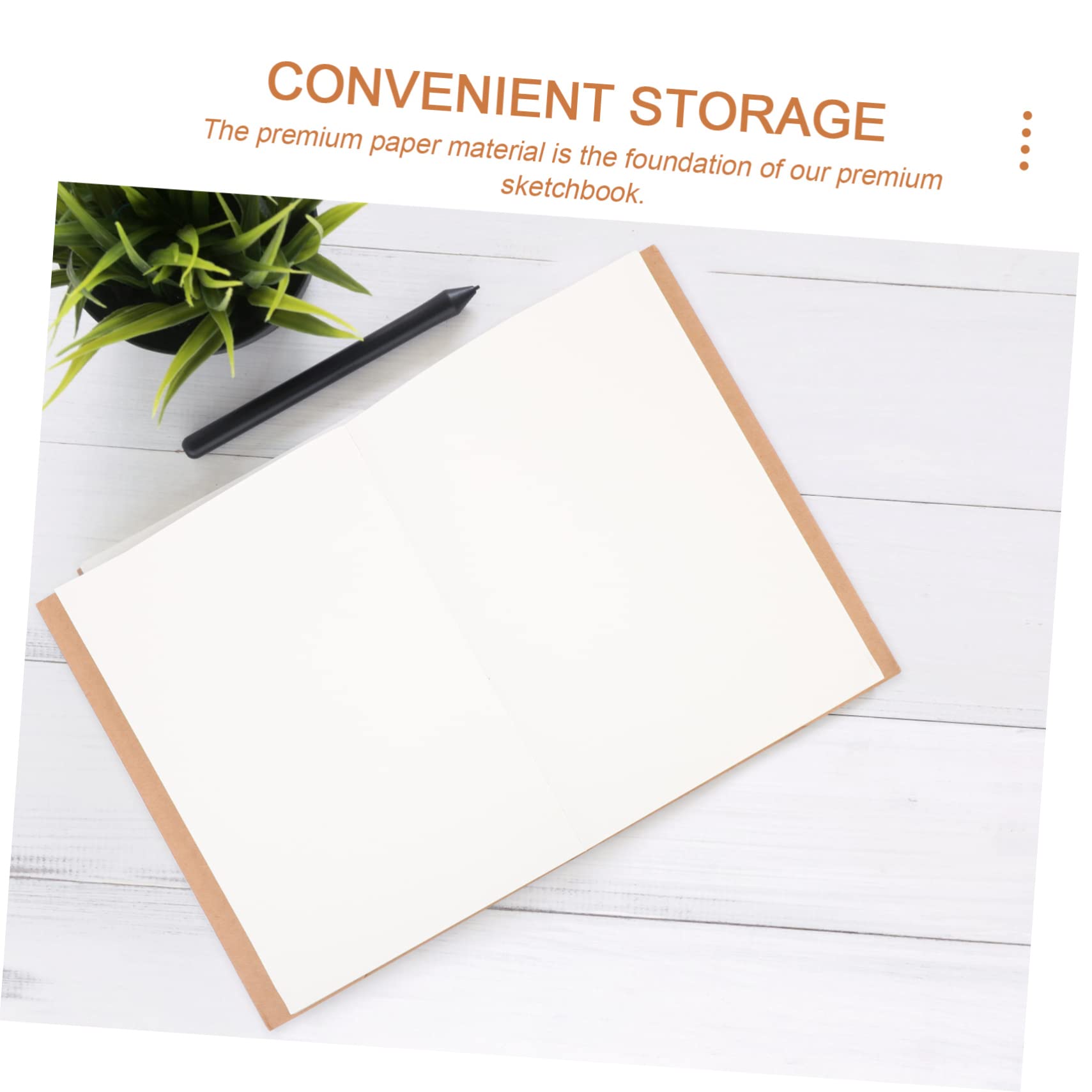 Carnet de Croquis Vierge Rétro pour Dessiner 100 Pages Papier Kraft pour Artistes et Étudiants pour Graffitis et Doodles Accessoire de Dessin