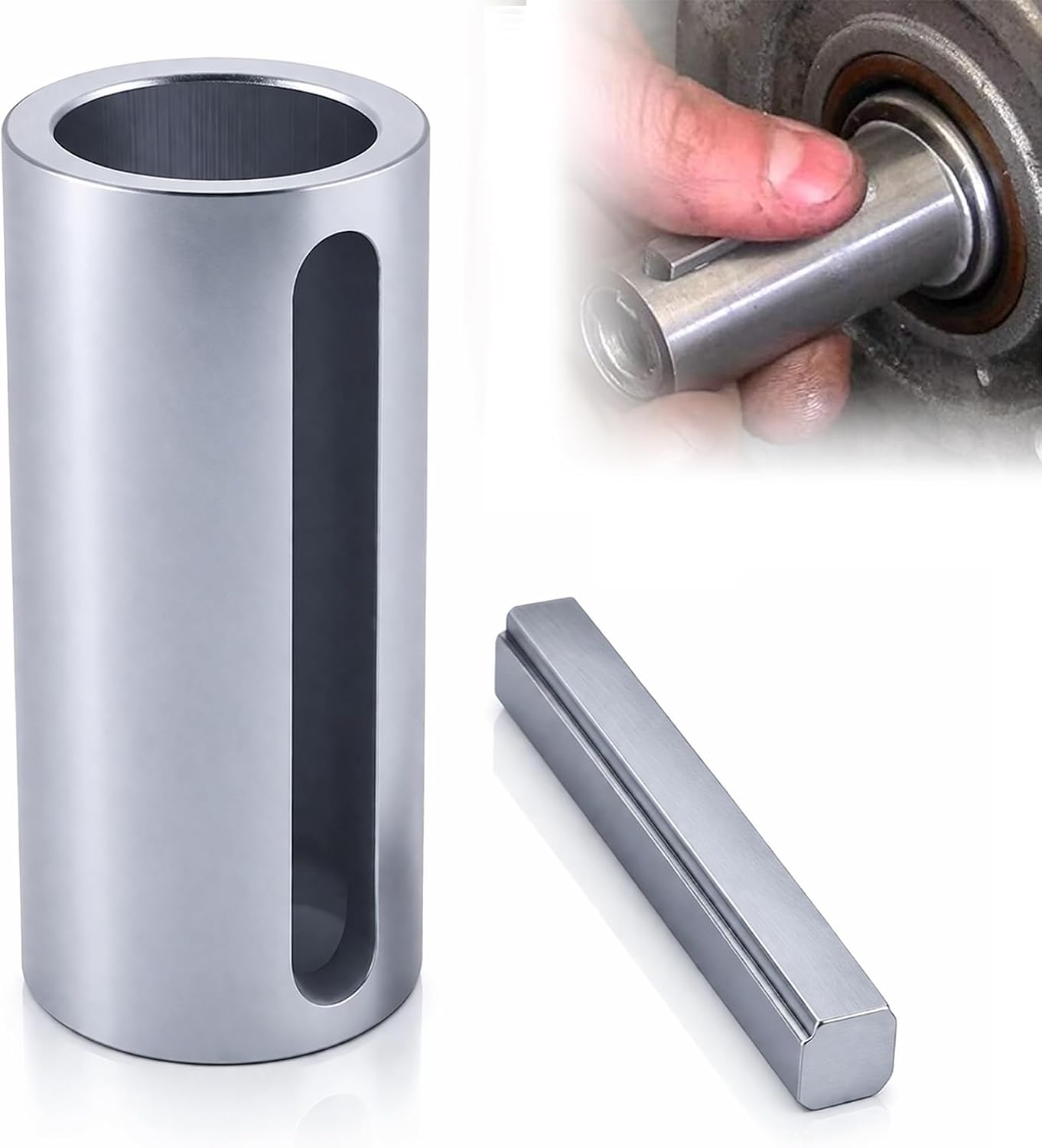 Wadoy 3/4" to 1" Inch Gas Engine Crank Shaft Sleeve Adapter Predator Pulley Bore Reducer Bushing Sheave with Step Key
