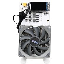 Bitcoin Miner with 4 BM1370 ASIC Chips, 6 TH/s, 100W Power Consumption, 2.4G WiFi, 1.92" IPS Display, White/Black
