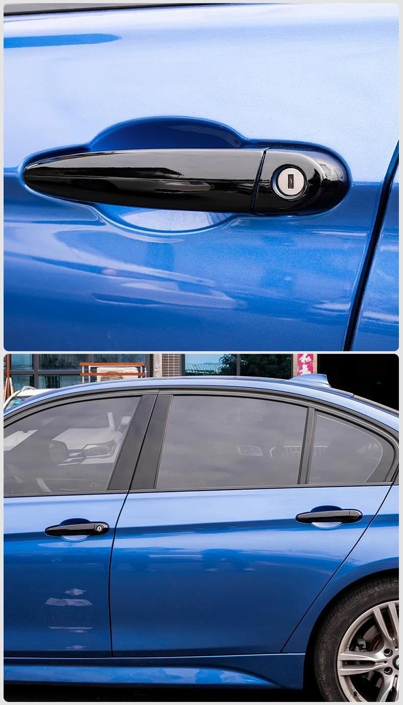 Exterior ABS Molding Protector Trim for BMW X5 E70 2008-2013 Glossy Black Chrome Car Door Handle Cover Trim Sticker Styling Auto Accessories