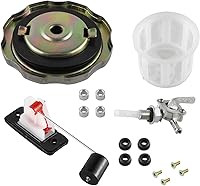 Vista 1 de Universal 5 galones 7 galones Generador Válvula de Tanque de Combustible de Gas Tapa Cromada para Motor