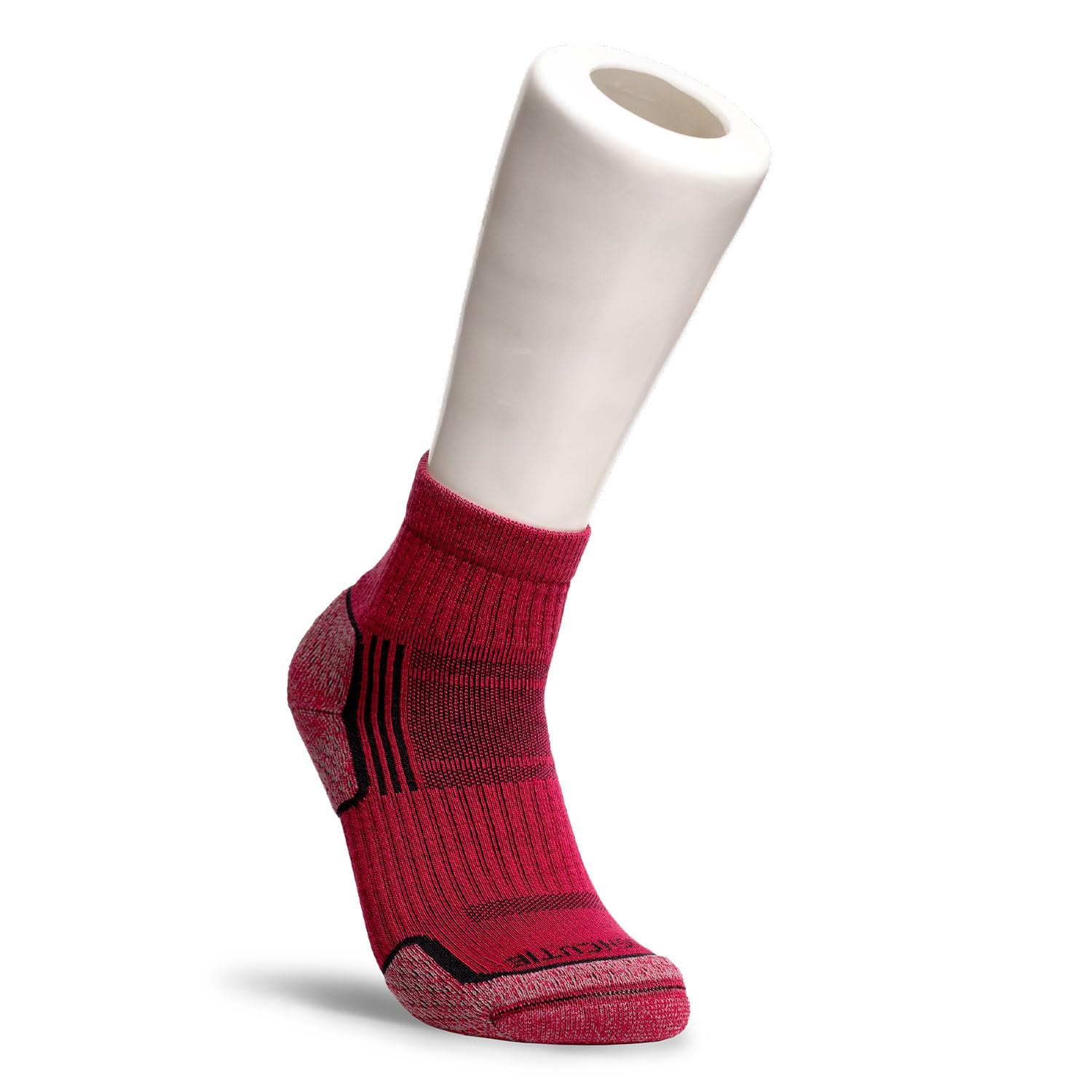 Women's Merino Wool Hiker Quarter Socks, Moisture-Wicking Compression Socks, Perfect for Hiking and Camping