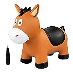 EVERICH TOY Inflatable Bouncy Animals Hopper and Horse for Toddlers, Ride on Jumping Bounce Toys, Birthday Gift for 18 Months 2 3 4 5 Year Old
