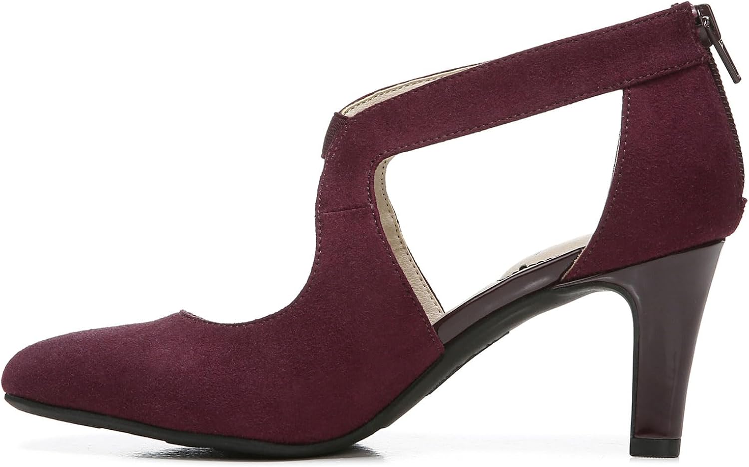 LifeStride Women's Giovanna 2 Pump 6.5 Wide Pinot Noir