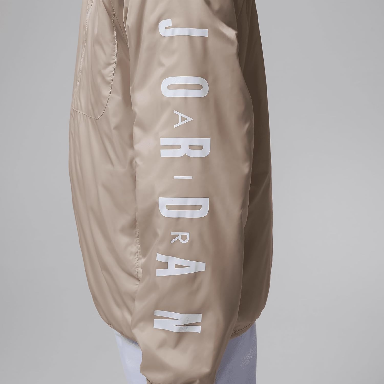 Nike Jordan Big Kids' Lightweight Fleece-Lined Jacket (95D190-XAE, Legend Light Brown) Size Large