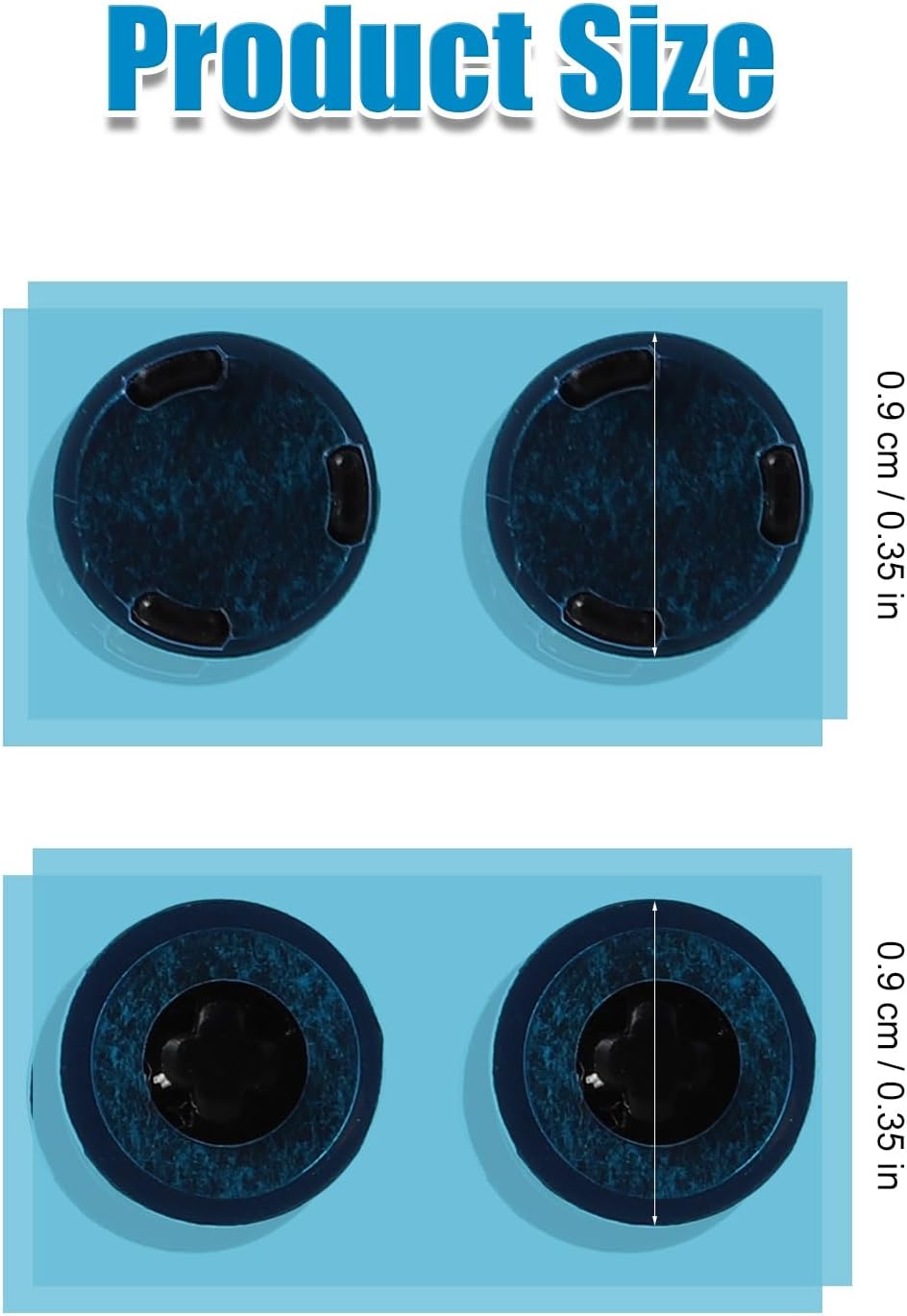 8pcs Rubber Bottom Feet Mat Replacement for Microsoft Surface Laptop 3, 4, 5, Diameter 0.35in, Slip-Resistant, Easy Installation, Black image 2 of 7 B0DTHNWFMQ