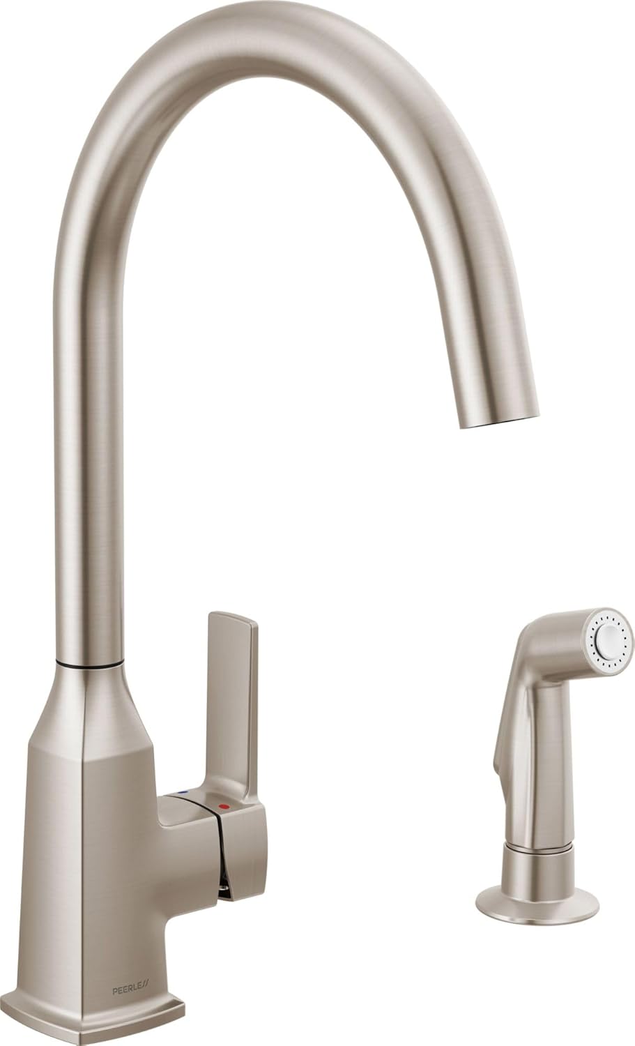 Peerless Ezra Single-Handle Kitchen Sink Faucet with Side Sprayer, Stainless P199152LF-SS