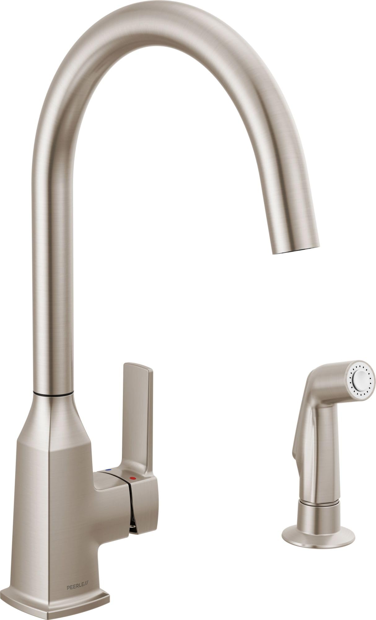 Peerless Ezra Single-Handle Kitchen Sink Faucet with Side Sprayer