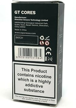GT Cores for NRG Tank GT8 0.15ohm 50-110w Clapton