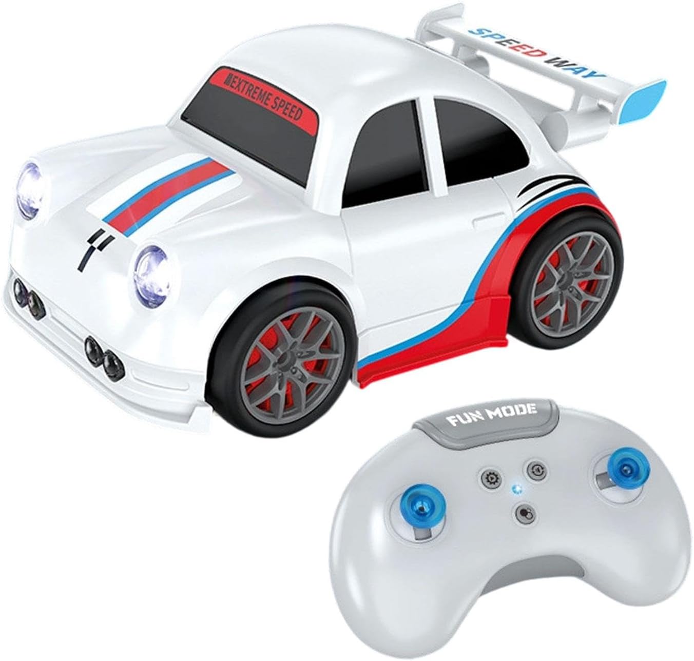 Remote Control Car with Light RC Vehicle for Children Boy Toys Ages 4-7 8-12 White|Toys & Hobbies|Radio Control & Control Line|Rc Model Vehicles & Kits|Cars, Trucks & Motorcycles