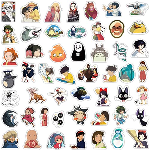 Yangsiw Hayao Miyazaki Stickers Japanese Cartoon Stickers, Studio Ghibli Anime Stickers for Laptop Cars, Phone, Water Bottle - Image 2