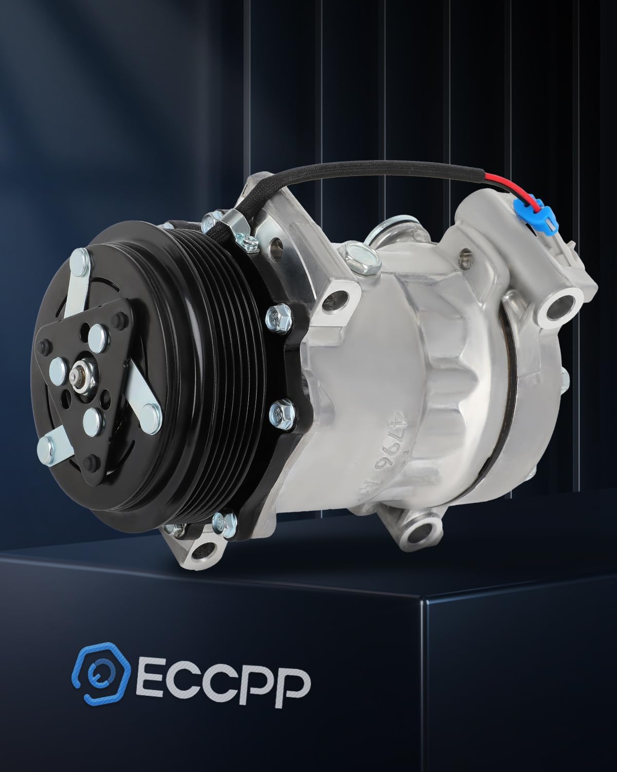 ECCPP A/C Compressor with Clutch 1996-2002 Fit for GMC Savana 1500 1996-2002 Fit for Chevrolet Express 1500 5.7L AC Compressor