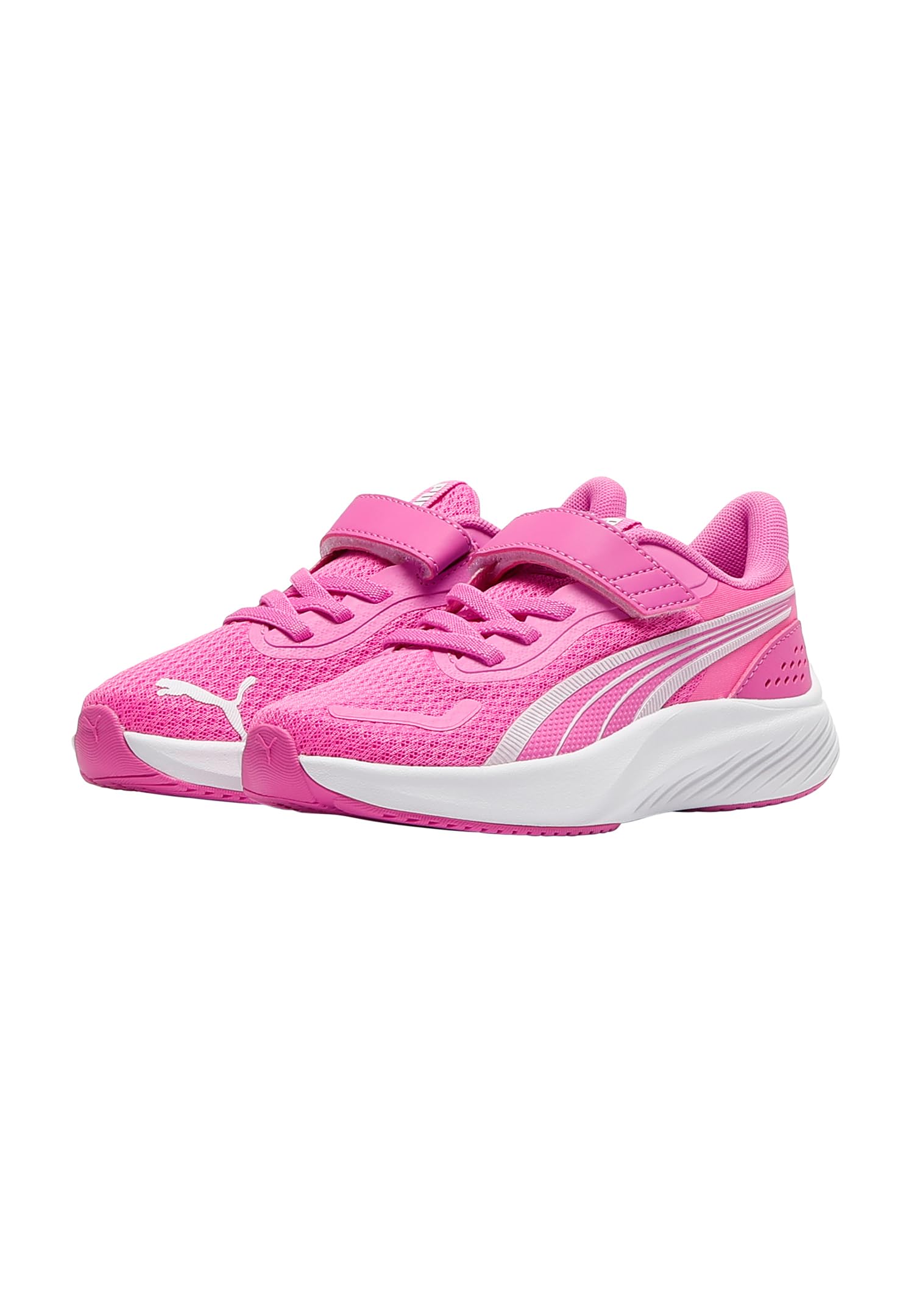 PUMA Pounce LITE AC+ PS Sneaker, Electric Orchid White, 1 UK dziecko, Elektryczna orchidea PUMA biała, 33 EU
