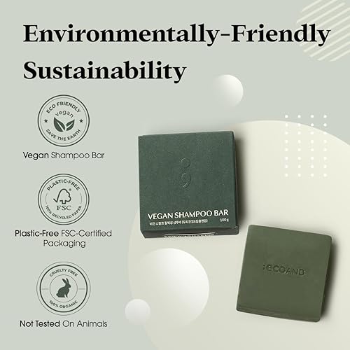 Miniatura 2 de Barra de champú vegano, 3.5 onzas, nutritiva natural del cuero cabelludo para cabello seco, dañado, débil o teñido, sin parabenos ni sulfatos,