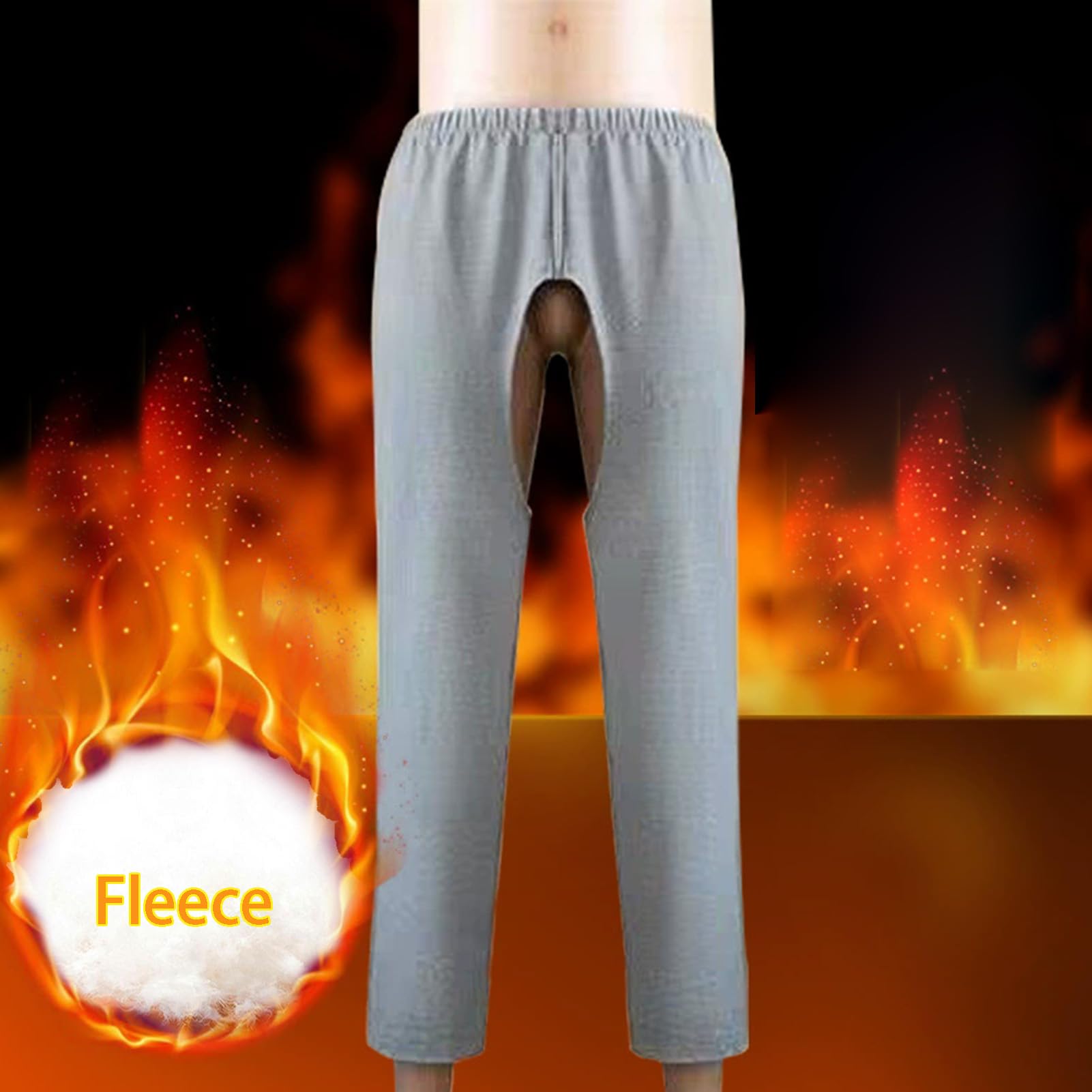 Pantaloni Assistenziali A Cavallo Aperto per Anziani Pile Caldo Incontinenza Pantaloni da Infermieristica per Pazienti Allettati Paralizzati