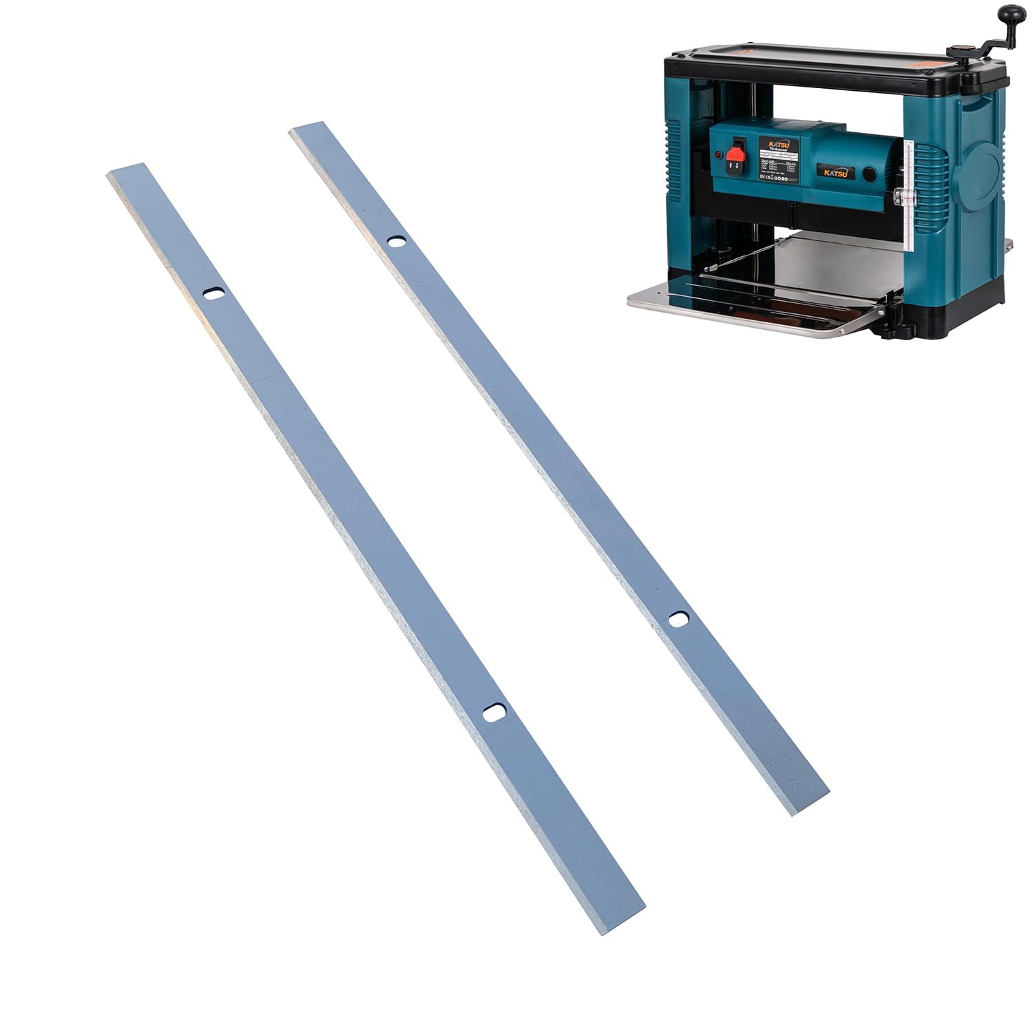 KATSU Tools Pialla a Spessore 1850W 330 mm con Set Lame HSS di Ricambio per Lavorazione del Legno