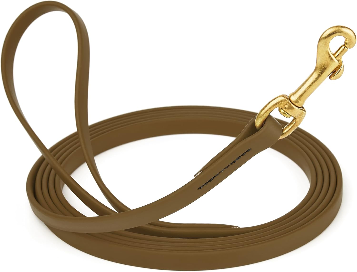 Viper Biothane K9 Working Dog Leash Waterproof Lead for Tracking Training Schutzhund Odor-Proof Long Line with Solid Brass Snap for Puppy Medium and Large Dogs, 20ft Coyote Brown