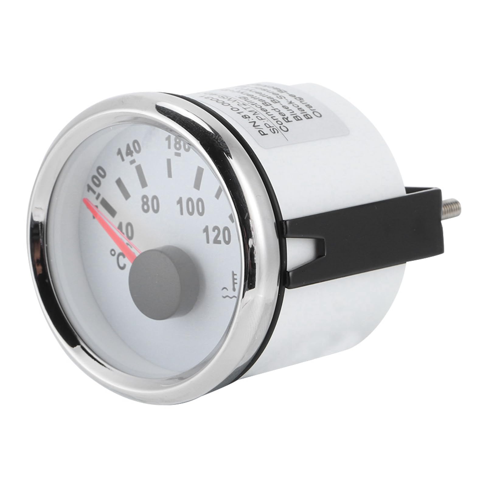 Jauge de température d'eau universelle pour moteur marin de 52 mm de 40 à 120 ℃, compteur de température pour bateau, camping-car, véhicules marins, précis et facile à installer, #612, White Dial