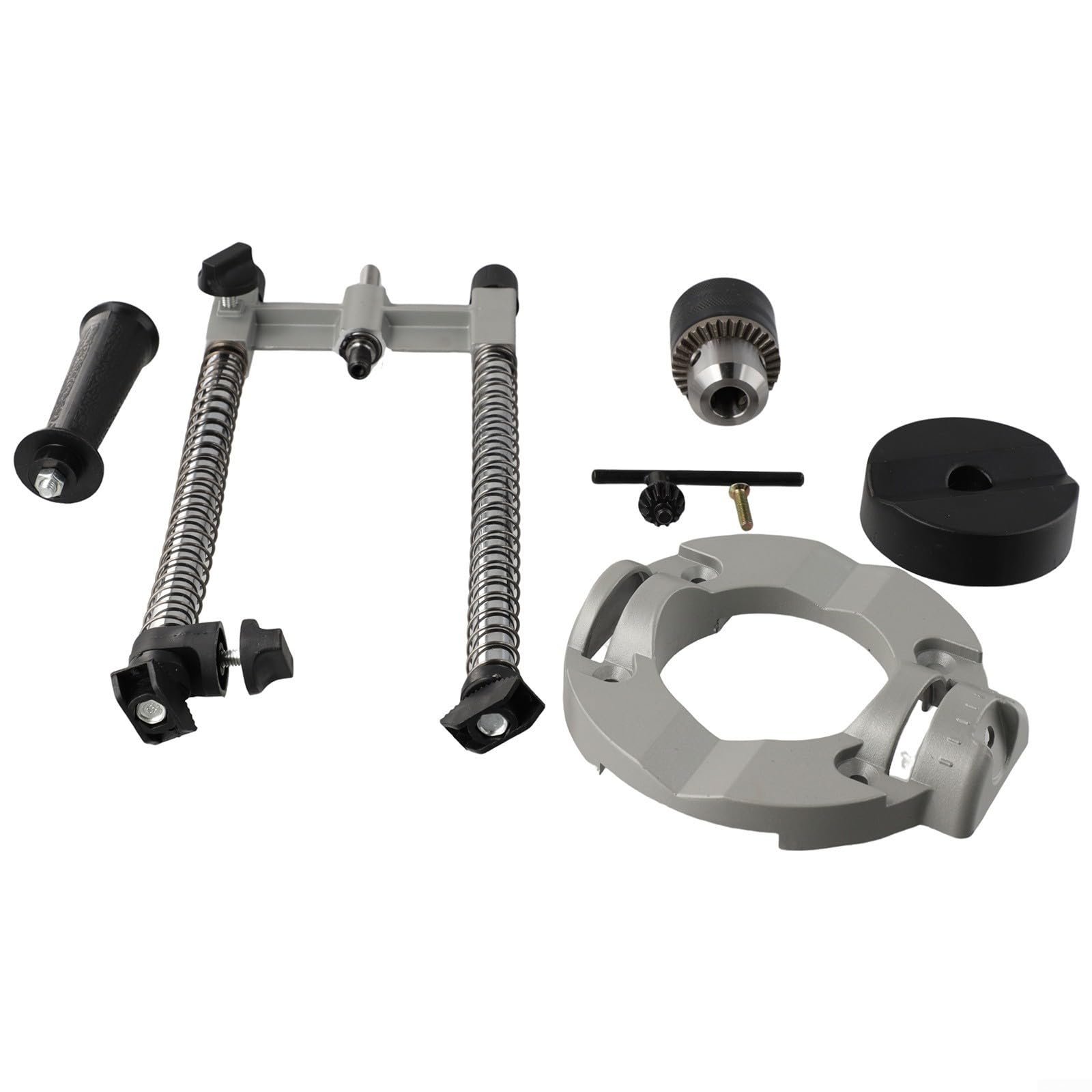 Soporte de guía de taladro Soporte de taladro para taladro eléctrico Posicionamiento vertical de 90 grados 1.5-13mm Rango de sujeción Madera Mármol Metal Perforación