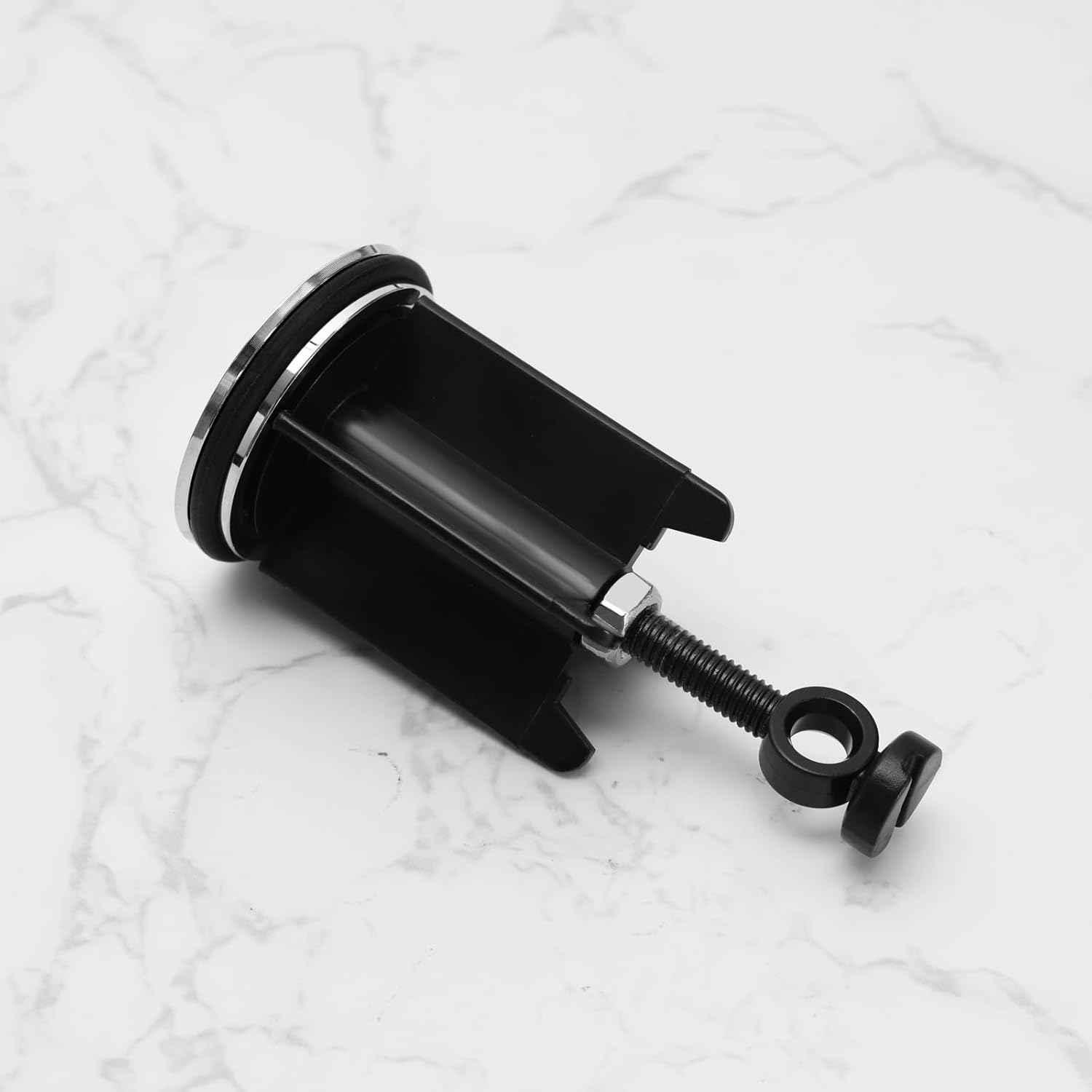 SING F LTD 2PCS 40mm Pop-Up Sink Plug Height Adjustable Bathroom Drain Stopper Replacement Chrome Rust-Proof Basin Sink Plug for Kitchens & Bathrooms