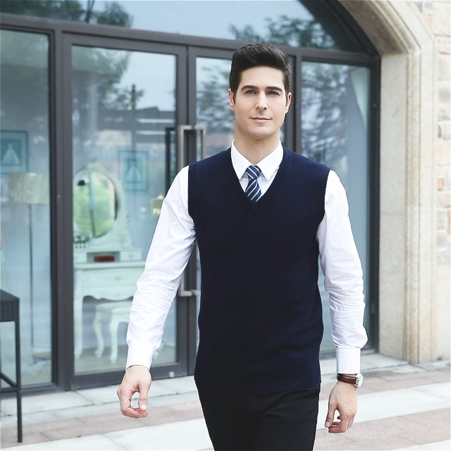 Gilet Sans Manches ONLY & SONS Pour Homme - Col V - Tricoté Acrylique/coton - Neuf Avec étiquette