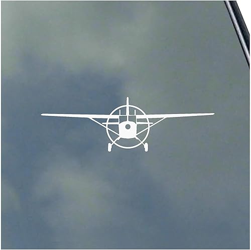 Cessna 180 Pilot - Calcomanía de vinilo frontal