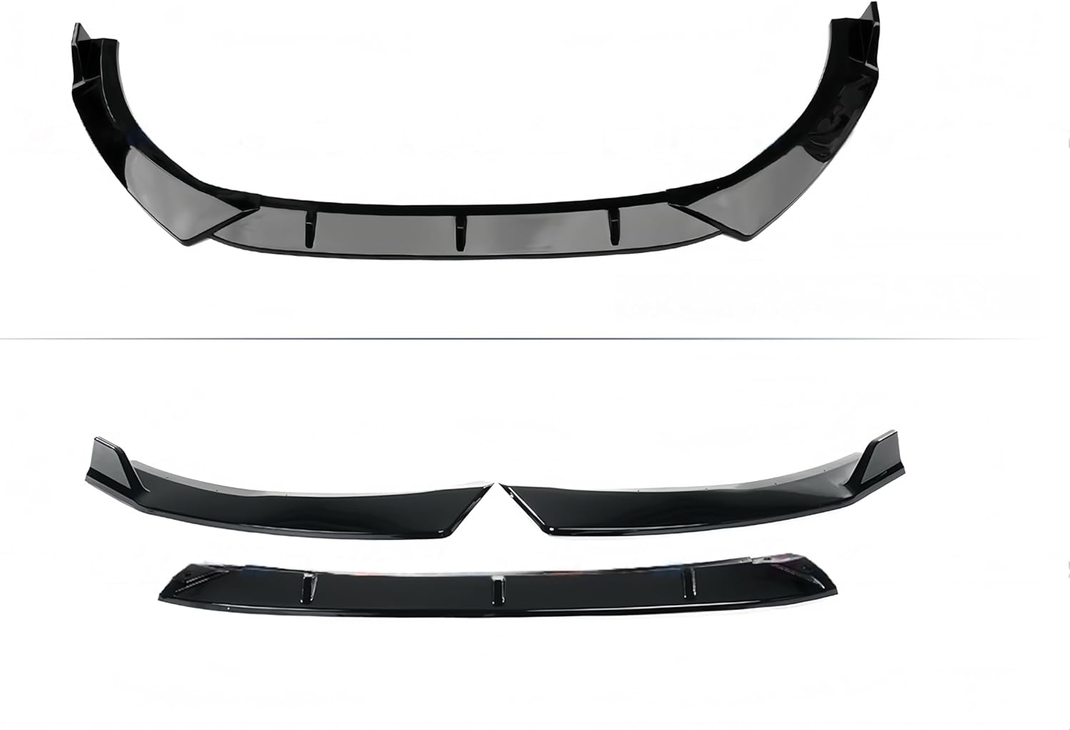 Front Lip Compatible with Kia K5 2021-2026, Front Bumper Air Dam Fits for EX LX LXS GT GT-Line, Chin Splitter Body Kit (Glossy Black)