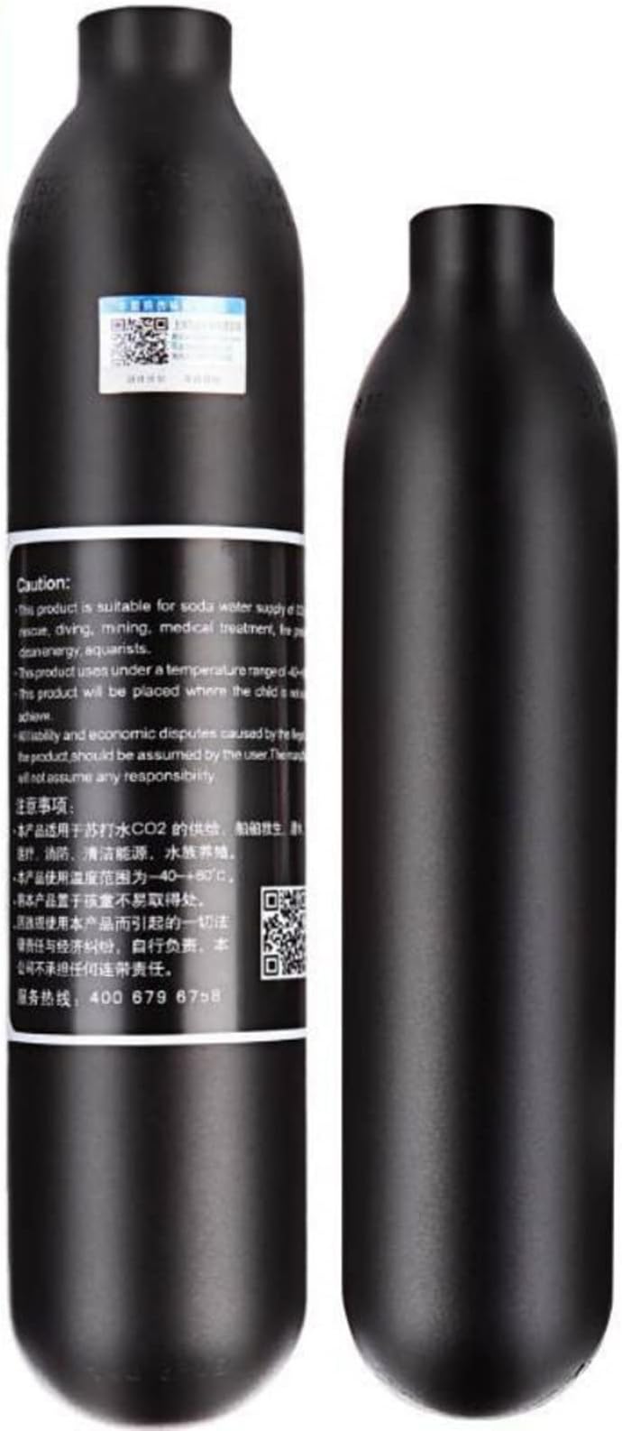 TUXING 4500Psi PCP Paintball Tank 0.35L 4500psi CE Approved Aluminum Cylinder 21Ci Capacity for Paintball or PCP Air Guns (Empty Bottle) M18*1.5