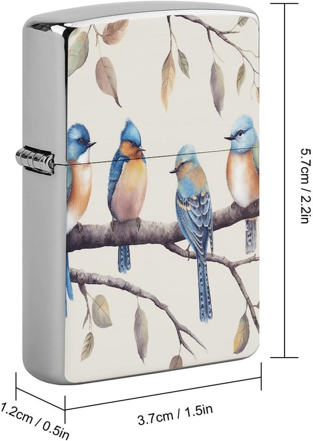Birds Sitting on Branch Lighter Case Cover Lighter Shell