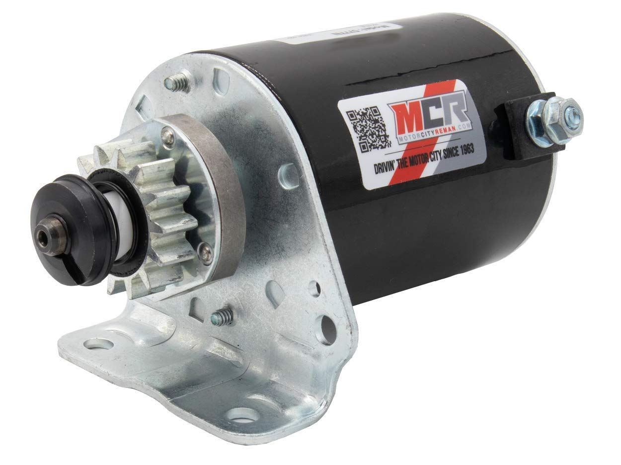 MCR New Starter Motor Compatible w/Briggs 593934 693551 Deere Lg693551 ZeroTurn Scotts & More