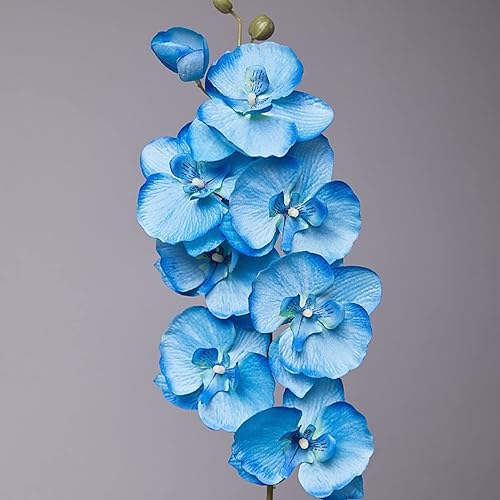 Miniatura 7 de Meideli Planta de flores artificiales, orquídea de mariposa artificial para arreglos de boda, fiesta, hogar, decoración de mesa, manualidades de