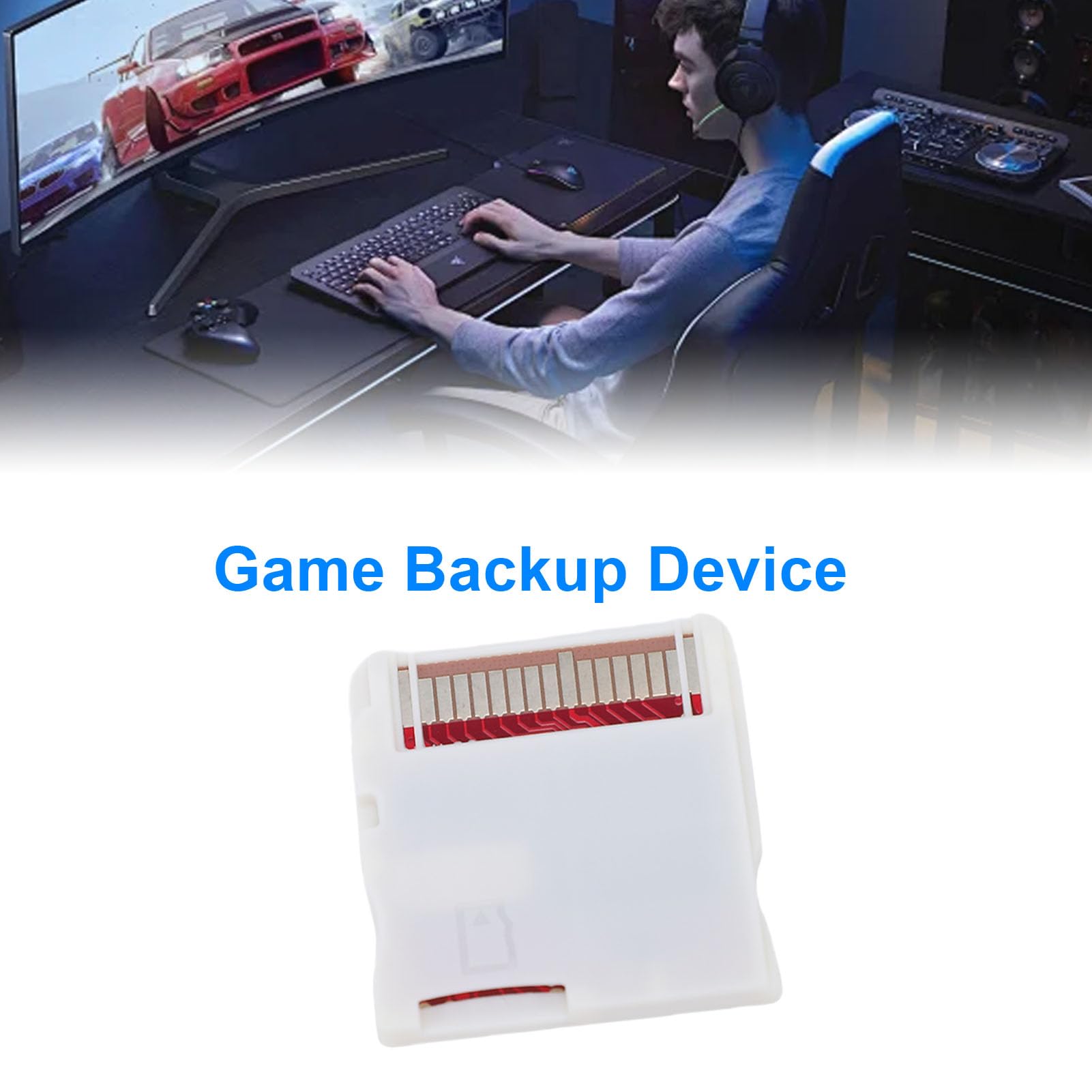 Annadue Carte Mémoire de Jeux Vidéo NDS pour Système R4 Flashcart WOOD, Adaptateur de Carte Mémoire de Jeu pour Consoles Professionnelles pour NDS/MD/GB/GBC/pour Famicom/PCE (Ensemble WOOD HK Blanc)