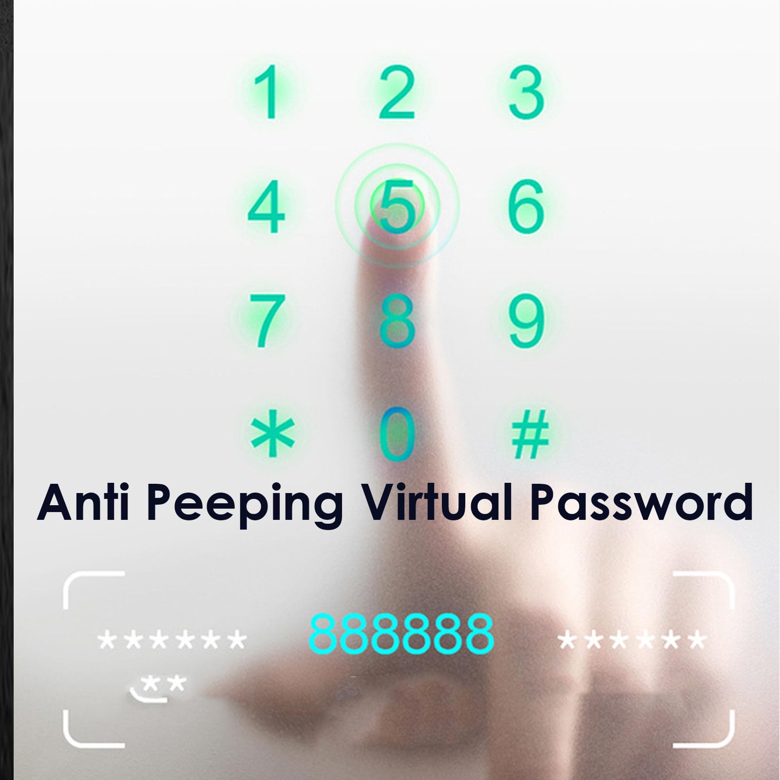 Candado Inteligente con Huella Dactilar, 5 Formas de Desbloqueo, Control de Aplicación Bluetooth, Contraseña, Bloqueo NFC, Cerradura sin Llave de Acero Inoxidable a Prueba de Agua IP65,