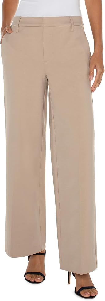 Liverpool Womens Kelsey Wide Leg Trouser Ponte PantDress Pants