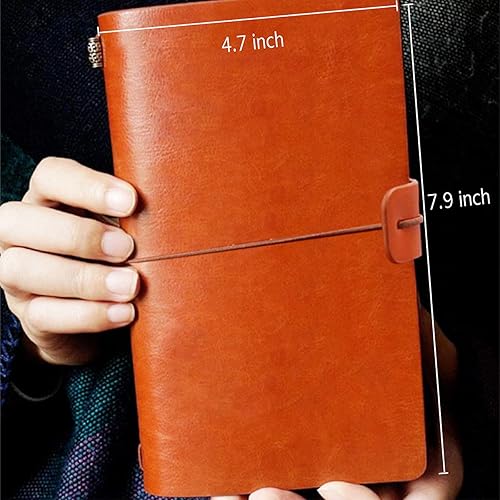 Miniatura 4 de NNYTTK Daughter in Law Gift Ideas - Daughter in Law Engraved Leather Journal Notebook Vintage Leather Travel Journal Inspirational Embossed Writing