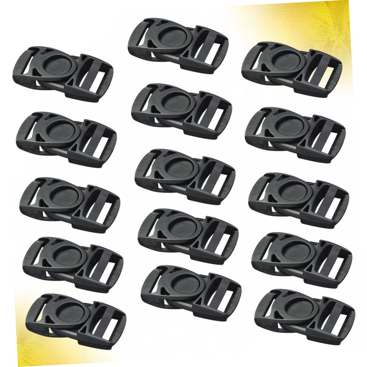Hebillas Multifuncionales De Plástico 25 Mm Para Mochilas y Equipaje, Negras, 50 Unidades, Liberación Rápida, Accesorios Unisex Para Actividades Al Aire Libre y Uso Diario